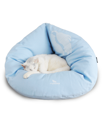 EMI niebieskie łóżko dla kota